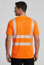 T-shirt ostrzegawczy NEOPLUS TSHV55 - ORANGE FLUOR