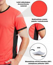 T-shirt NEOPLUS Duo Contrast HV TS60 RESCUE