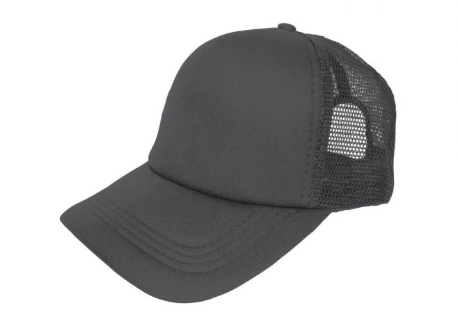 Czapka pięciopanelowa TRUCKER poliester 100% CZA610 - GRAPHITE / GRAPHITE
