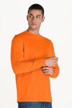 T-Shirt męski z długim rękawem TSRA170LS - ORANGE