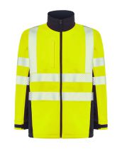 KURTKA SOFTSHELL HV06U01 - NAVY / GOLD FLUOR