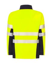 KURTKA SOFTSHELL HV06U01 - NAVY / GOLD FLUOR