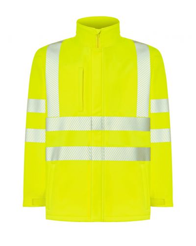 KURTKA SOFTSHELL HV06U01 - GOLD FLUOR