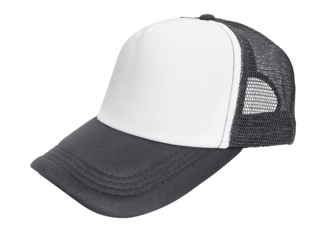 Czapka pięciopanelowa TRUCKER poliester 100% CZA610 - GRAPHITE / WHITE