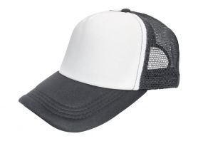 Czapka pięciopanelowa TRUCKER poliester 100% CZA610 - GRAPHITE / WHITE