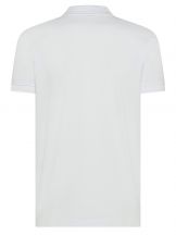 Polo męskie Ultrafit z elastanem BS202 - WHITE