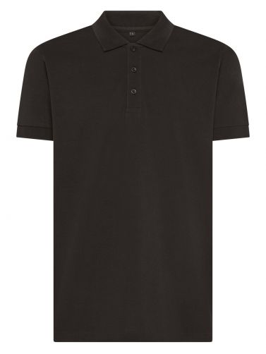 Polo męskie Ultrafit z elastanem BS202 - BLACK