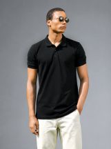 Polo męskie Ultrafit z elastanem BS202 - BLACK