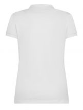 Polo damskie Ultrafit z elastanem BSW202 - WHITE