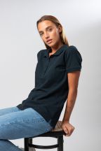 Polo damskie Ultrafit z elastanem BSW202 - NAVY