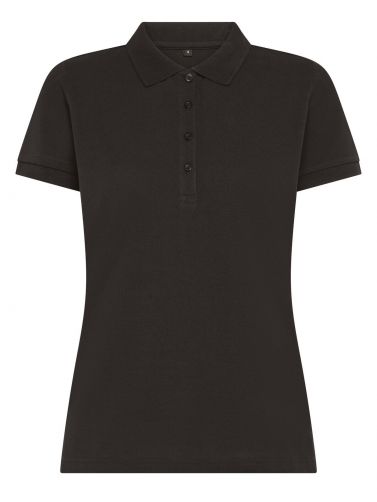 Polo damskie Ultrafit z elastanem BSW202 - BLACK