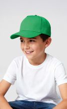 Czapka dziecięca pięciopanelowa KIDS CZA600K - KELLY GREEN
