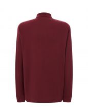 Polo męskie z długim rękawem JHK PORA 210 LS - BURGUNDY