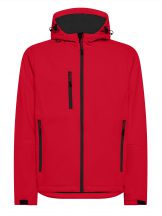 SOFTSHELL WINDSTORM HOODED MAN - RED