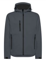 SOFTSHELL WINDSTORM HOODED MAN - GRAPHITE