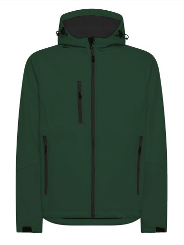 SOFTSHELL WINDSTORM HOODED MAN - FOREST GREEN