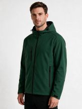 SOFTSHELL WINDSTORM HOODED MAN - FOREST GREEN