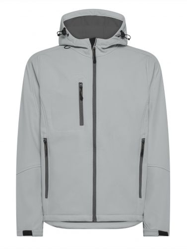SOFTSHELL WINDSTORM HOODED MAN - PEARL GREY