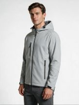 SOFTSHELL WINDSTORM HOODED MAN - PEARL GREY