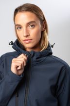 SOFTSHELL WINDSTORM HOODED LADY - NAVY