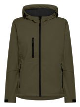 SOFTSHELL WINDSTORM HOODED LADY - MILITARY (KHAKI)