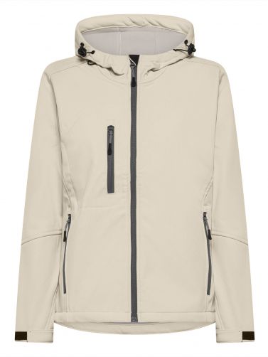 SOFTSHELL WINDSTORM HOODED LADY - OFF WHITE