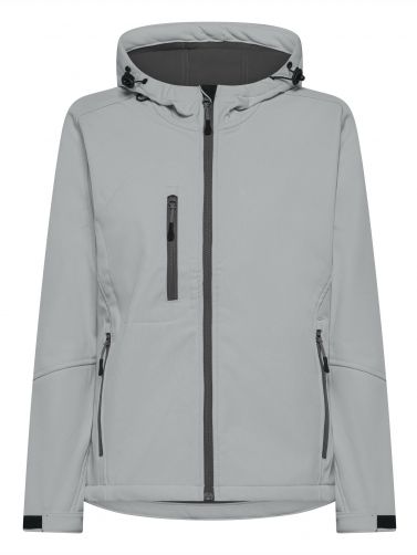 SOFTSHELL WINDSTORM HOODED LADY - PEARL GREY