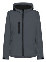 SOFTSHELL WINDSTORM HOODED LADY - GRAPHITE