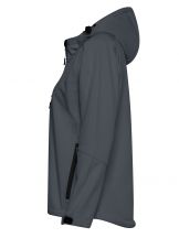 SOFTSHELL WINDSTORM HOODED LADY - GRAPHITE