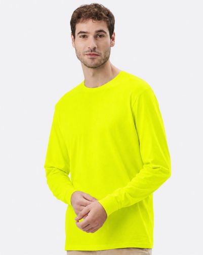 T-shirt HV długi rękaw Evolution LS BS100 - SAFETY YELLOW