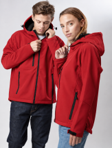 SOFTSHELL WINDSTORM HOODED MAN - RED