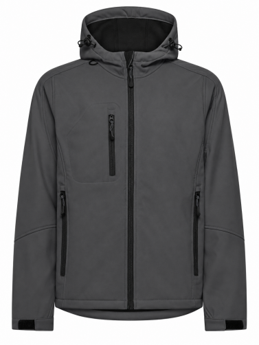 SOFTSHELL WINDSTORM HOODED MAN - GRAPHITE