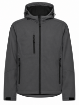 SOFTSHELL WINDSTORM HOODED MAN - GRAPHITE