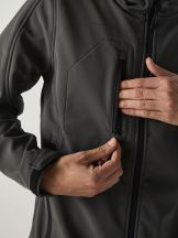 SOFTSHELL WINDSTORM HOODED MAN - GRAPHITE