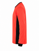 T-shirt z długim rękawem NEOPLUS Duo Contrast HV TS60LS - RED FLUOR / BLACK