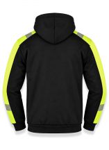 Bluza Techniczna HV PULSE z kapturem SWHV500 - BLACK / GOLD FLUOR