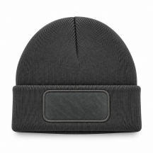 Czapka zimowa URBAN z naszywką - DARK GREY