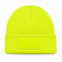 Czapka zimowa URBAN z naszywką - GOLD FLUO