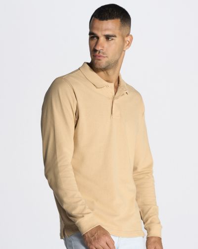Polo męskie z długim rękawem JHK PORA 210 LS