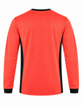T-shirt z długim rękawem NEOPLUS Duo Contrast HV TS60LS - RED FLUOR / BLACK