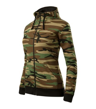 Camo Zipper - Bluza damska