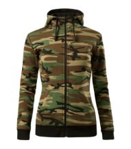 Camo Zipper - Bluza damska