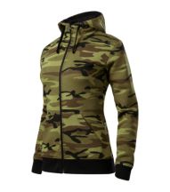 Camo Zipper - Bluza damska